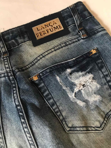 Calça Jeans Feminina Desfiada Destroyer Lança Perfume 38