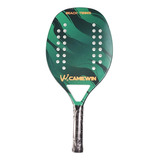 Raquete De Beach Tennis Camewin Carbono Fibra Verde