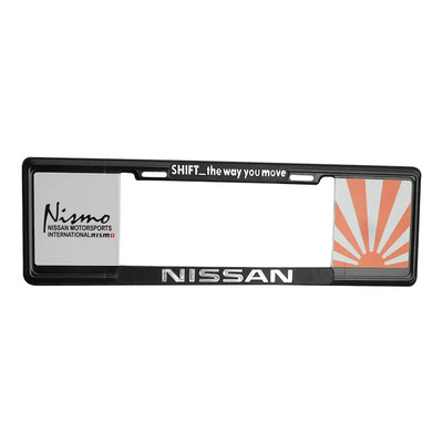 Portaplacas Europeo Nissan Nismo Motorsports International Negro