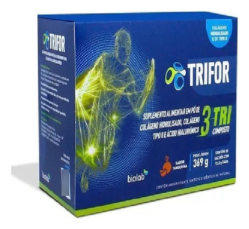 Trifor Colágeno Hidrolisado + Ácido Hialurônico C/30 Sachês