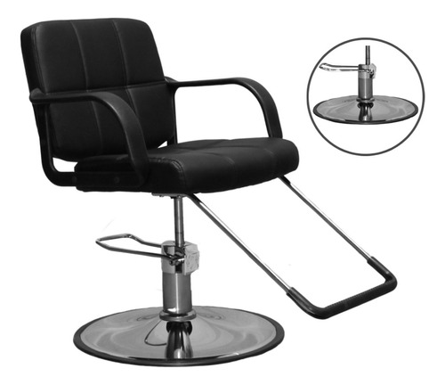 Sillón De Corte Hidráulico Giratorio Para Estética Barbería