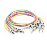 Cable Audio Plug 6,5 Mono A Rca Macho X 1 Mts  Color Fluo