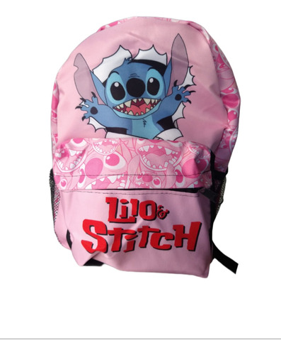 Mochila Escolar Rosa Lilo & Stitch