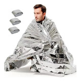 Pack 3 Mantas Térmicas Aluminio Emergencia Camping