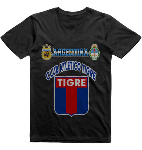 Remera Infantil Negra Tigre