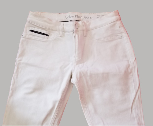 Pantalon Jean Elastizado Blanco Calvin Klein T 29- Promo!!!!