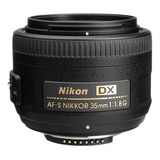 Lente Nikkor 35mm F/1.8g  Af-s Dx Para Cámaras Nikon