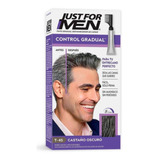 Kit Tinte Just For Men  Control Gradual Touch Of Grey Tono T-45 Castaño Oscuro Para Cabello