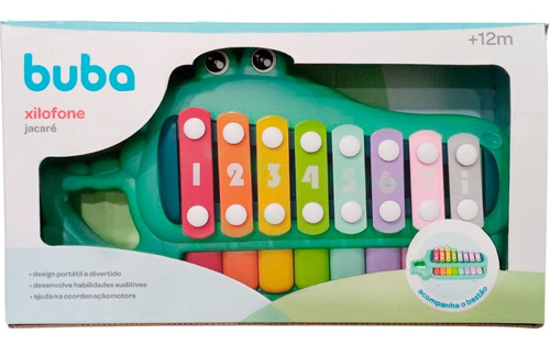 Xilofone Jacaré Brinquedo Musical Infantil Bebe Instrumentos