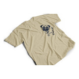 Camiseta De Algodón Para Adulto Con Estampado Perro Pug