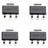4 Unidades De Regulador Voltaje  Ams1117 1.8v  Smd Sot-223  
