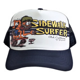 Boné Aba Curva Rat Fink California Surf Kustom Trucker Side 