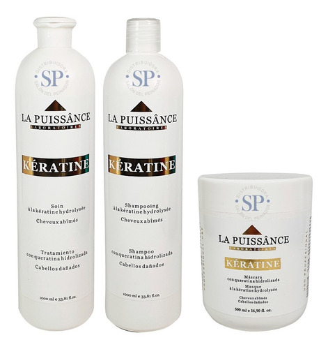 La Puissance Keratina Shampoo + Acondicionador + Máscara