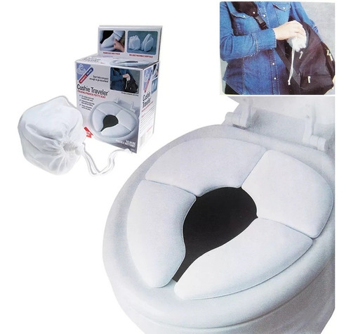 Reductor Protector Portátil, Viajero Para Inodoro Baño Bebe