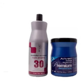  Decolorante Anven 350g Y Revelador 30 Volumenes 900ml Tono 