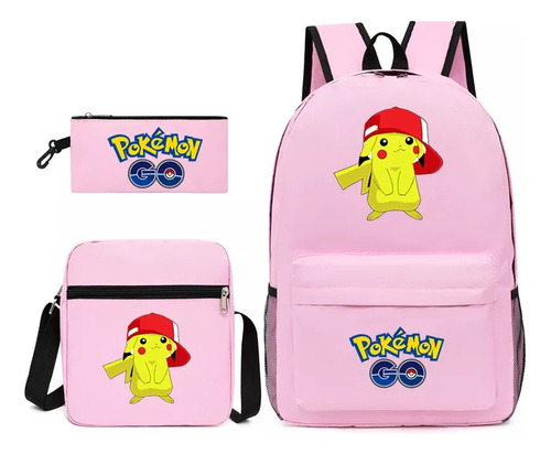 Mochila Para Niños, Mochila Pokémon Pet Genie Baokemeng Para