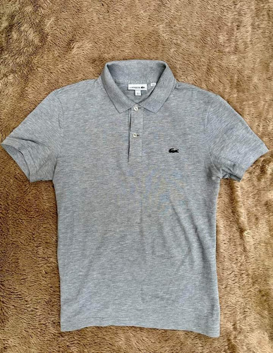 Playera Gris Lacoste Talla M De Caballero Original 