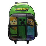 Mochila 18 PuLG Carro Minecraft Int Mi311 Cresko Color Verde