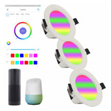 Kit De 3 Lámparas Led Smart Wifi 5w Spot Luz Multicolor