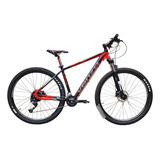 Bicicleta Mtb Venzo Raptor Exo Negro/rojo Talle M Shimano18v