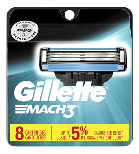 Gillette Mach3 Afeitadoras Para Hombres, Cuchillas De Repues