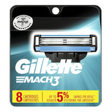 Gillette Mach3 Afeitadoras Para Hombres, Cuchillas De Repues