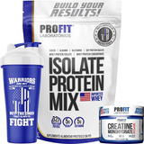 Whey Isolate Protein Mix 900g + Creatina + Coq - Profit