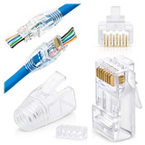 Conectores De Paso Gtz Rj45 Cat6/6a Para Un Grosor De 23 Awg