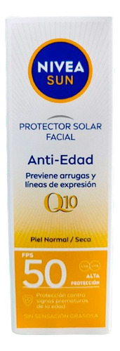 Protector Solar Nivea Fps50 Anti Edad Q - mL a $858