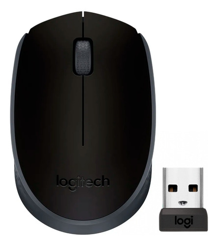 Mouse Logitech Sem Fio M170 Rc/nano C/pilha - Original C/nf