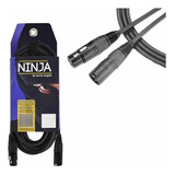 Cabo Santo Ângelo Xlr Para Microfone Ninja Lw B 4,57m