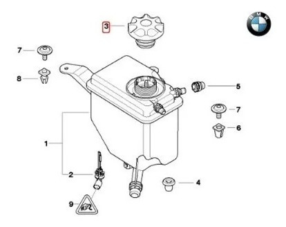 Tapa Deposito De Agua Para Bmw E61 Lci M5 Repuesto Foto 4