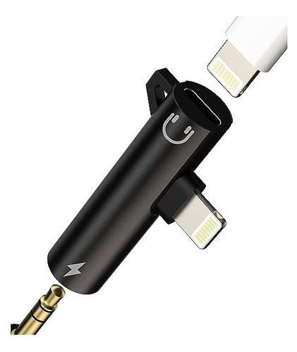 Adaptador Carga Para Lightning Y Jack Audífono Manos Libres