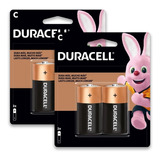 Kit 10 Pilhas C Media Alcalina Duracell Lr14 1.5v Brinquedo