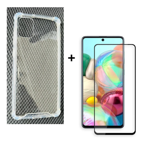 Carcasa Transparente Para Samsung A31 / A51 / A71 + Lamina V