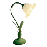 Lámpara De Mesa Vintage Con Forma De Flor, Acrílica, Románti