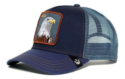 Gorra De Malla Con Protección Solar Y Animal Bordado [u]