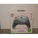 Controlador Alambrico Xbox One Power A Hielo Metalico