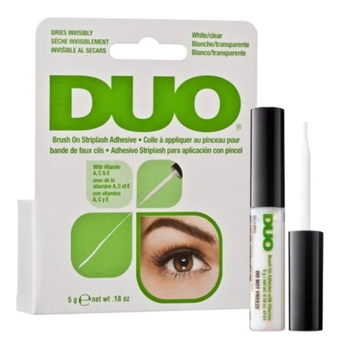 Pegamento Para Pestañas Duo Brush On Con Vitaminas A C Y E