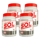 Kit 4 Soda Sol Materia Prima Pra Fazer Sabão 99% Concetr