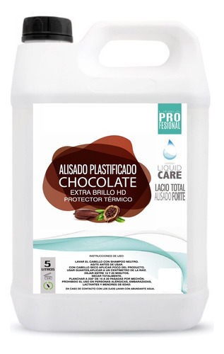 Alisado De Chocolate X 5 Litros Tratamiento Capilar