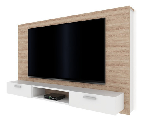 Mueble Panel Lcd Tv Led Modular Mesa De Tv Moderno H/40 Color Marrón