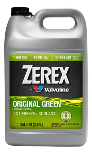 Refrigerante Anticongelante Valvoline Zerex Verde Por 4l