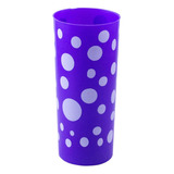 Vaso Trago Largo Plástico Colores Varios Pp  290 Cc X 70 U.