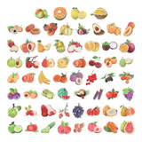  120 Peças De Adesivos De Frutas, Adesivos De Comida Para Cr