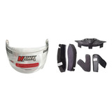 Kit Visor + Almohadillas De Casco Interno Rs5 Hawk El Tala