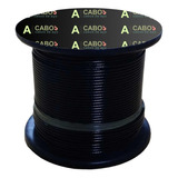 50m Cabo De Aço 1/8 6x19 Revestido Nylon Academia Resistente