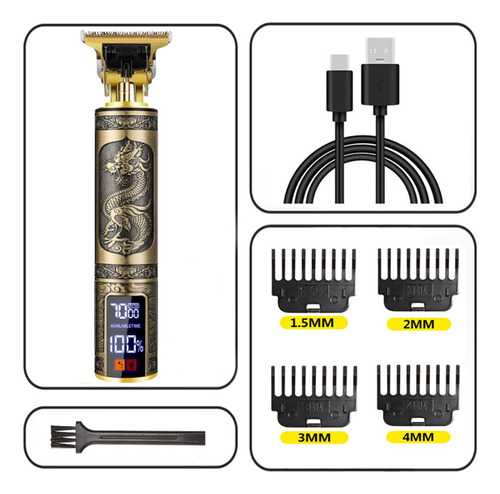 Máquina De Afeitar Recargable Para Contorno De Barba