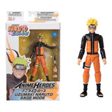 Figura De Acción Bandai Anime Heroes Uzumaki Naruto +3