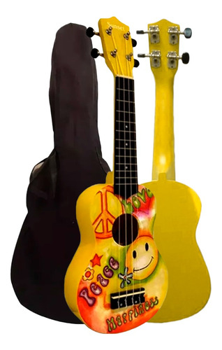 Ukelele Happiness Soprano Excelente Calidad + Funda